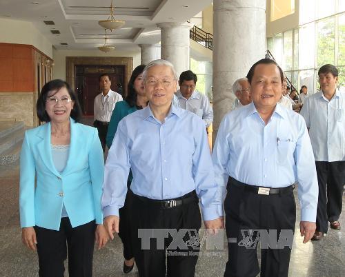 អគ្គលេខាបក្សកម្មុយនិស្តវៀតណាមទៅបំពេញទស្សកិច្ចការងារនៅ ទីក្រុងហូចីមិញ